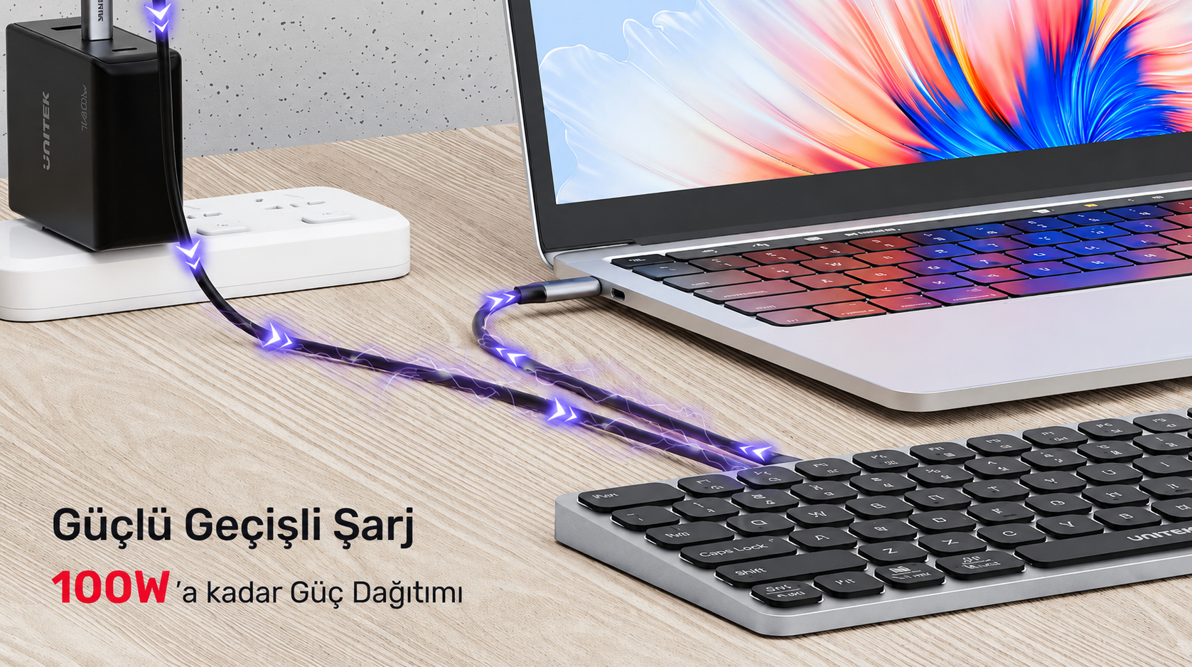 Unitek 9 Giriş USB-C Hub Klavye