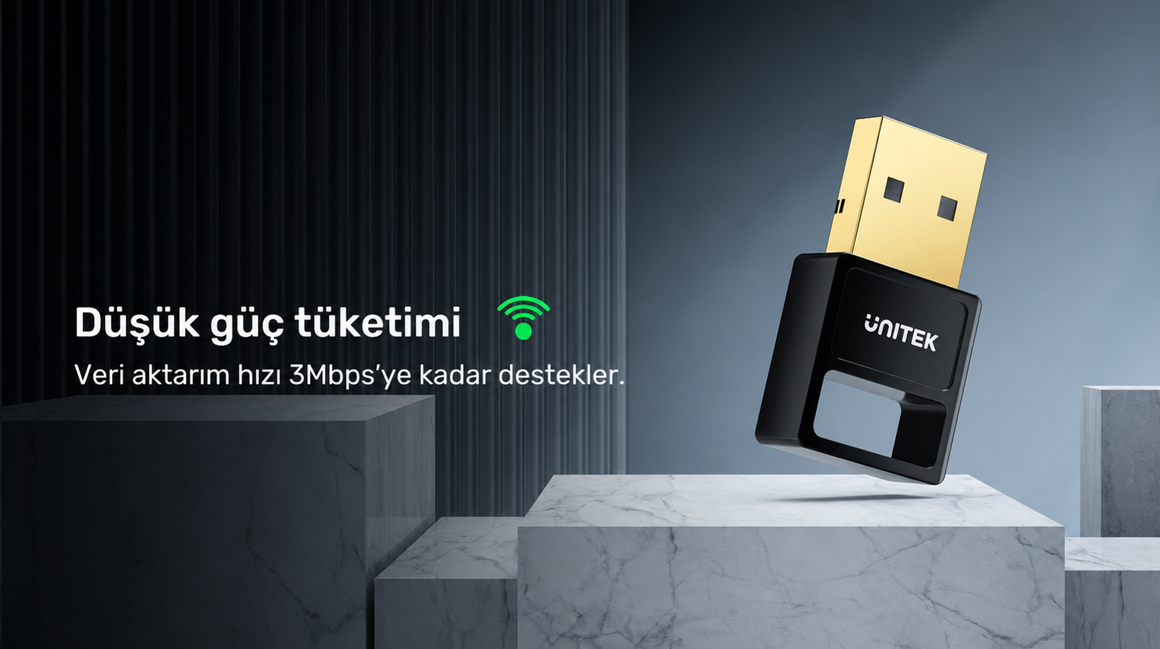 Unitek Usb Bluetooth v5.3 Kablosuz Adaptör B105B