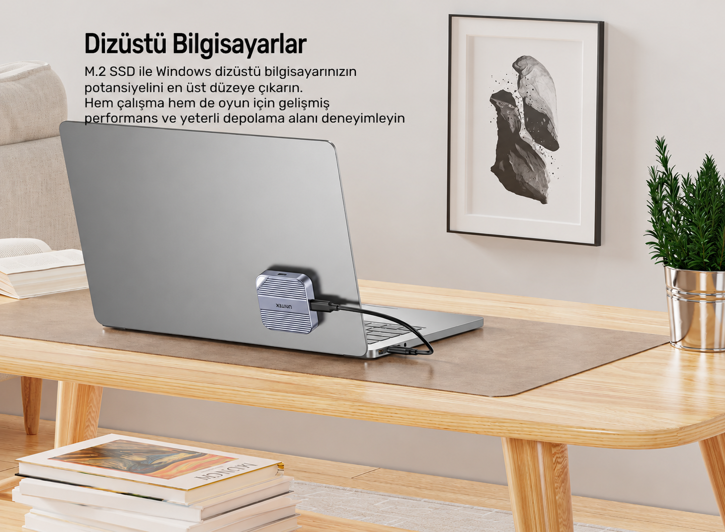 Unitek Manyetik NVMe SSSD Kutusu M.2 2230