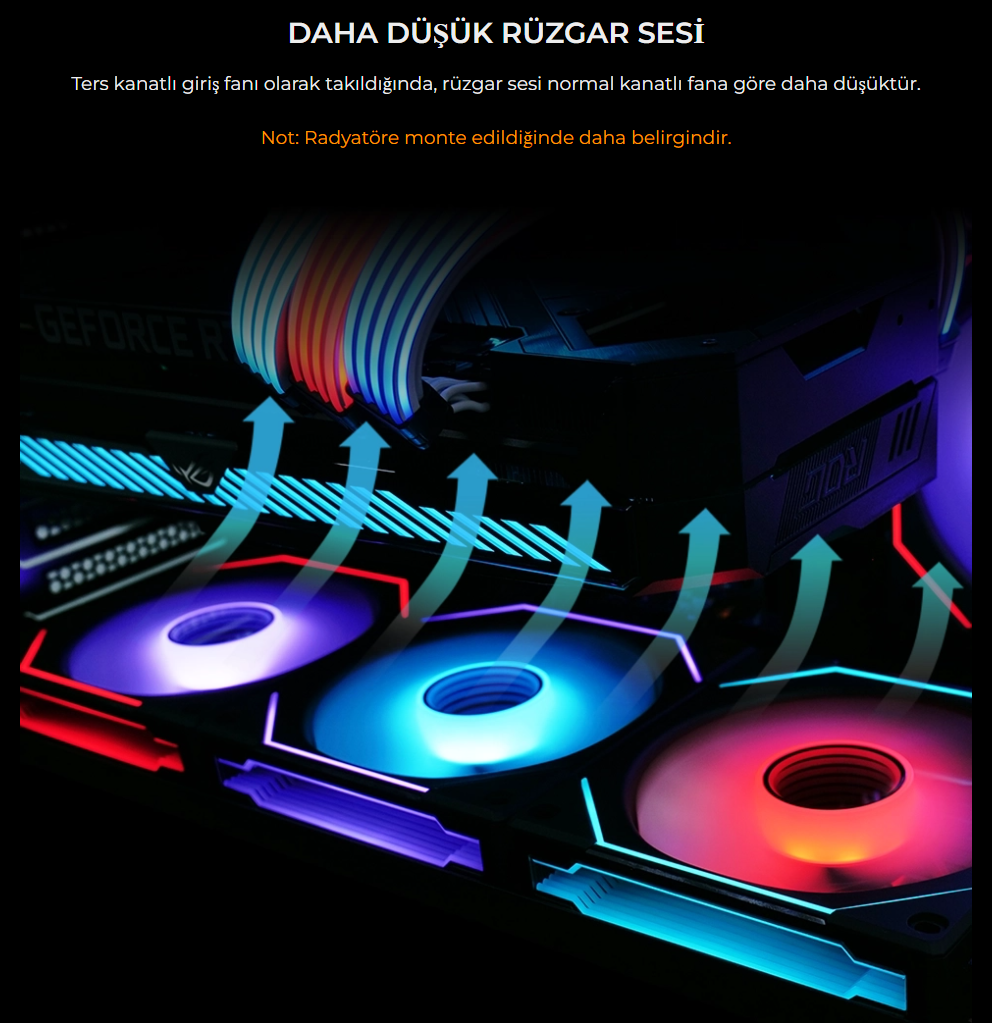 LIAN LI UNI FAN SL-INFINITY REVERSE 120mm RGB Siyah Kasa Fanı