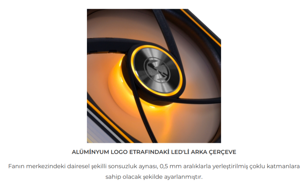 LIAN LI UNI FAN SL-INFINITY REVERSE 120mm RGB Siyah Kasa Fanı