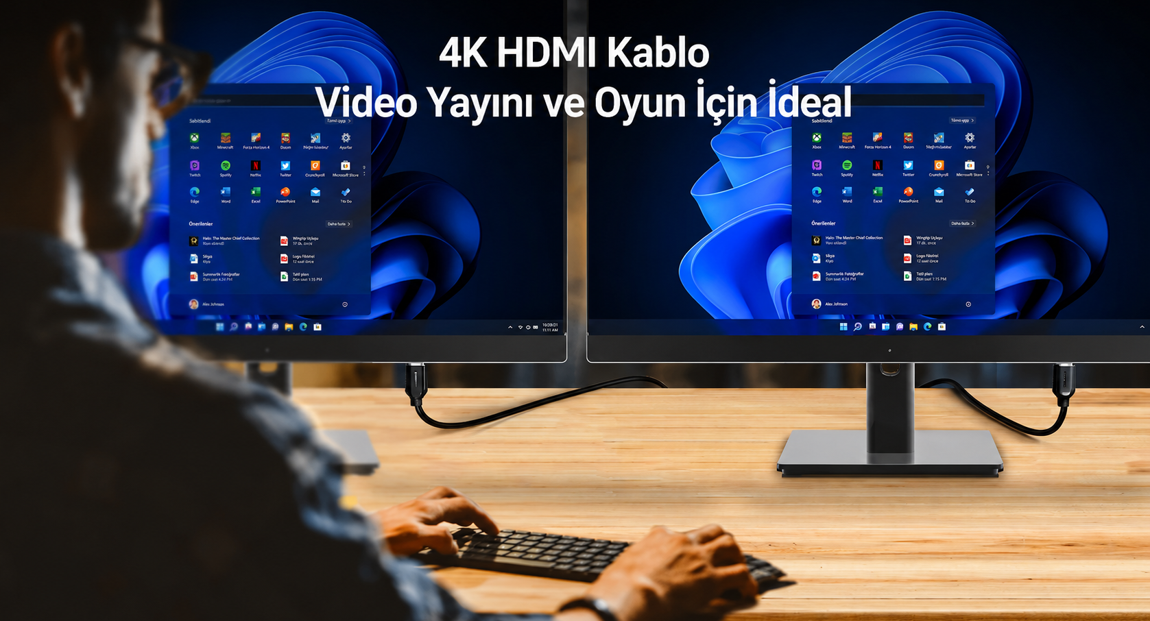 Unitek HDMI Kablo v2.0 4K&60Hz 1.5Mt C11079BK-1.5M
