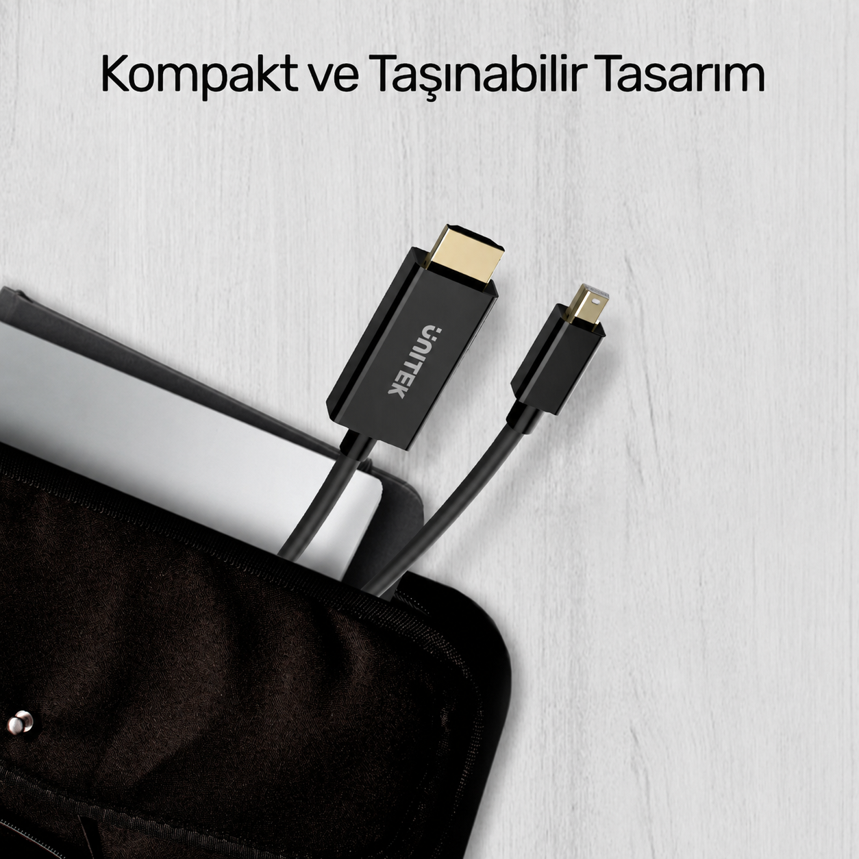 Unitek MiniDP to HDMI 1.4 4K/30Hz 2M Dönüştürücü Kablo V1152A