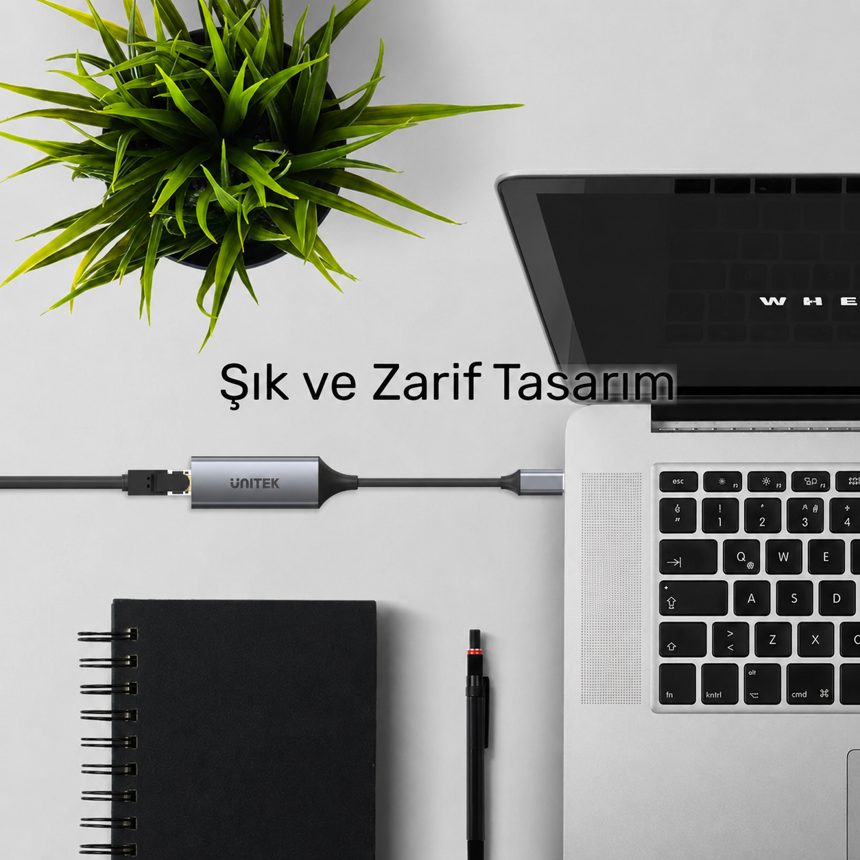 Unitek Type-C to Gigabit Ethernet Dönüştürücü Kablo U1312A
