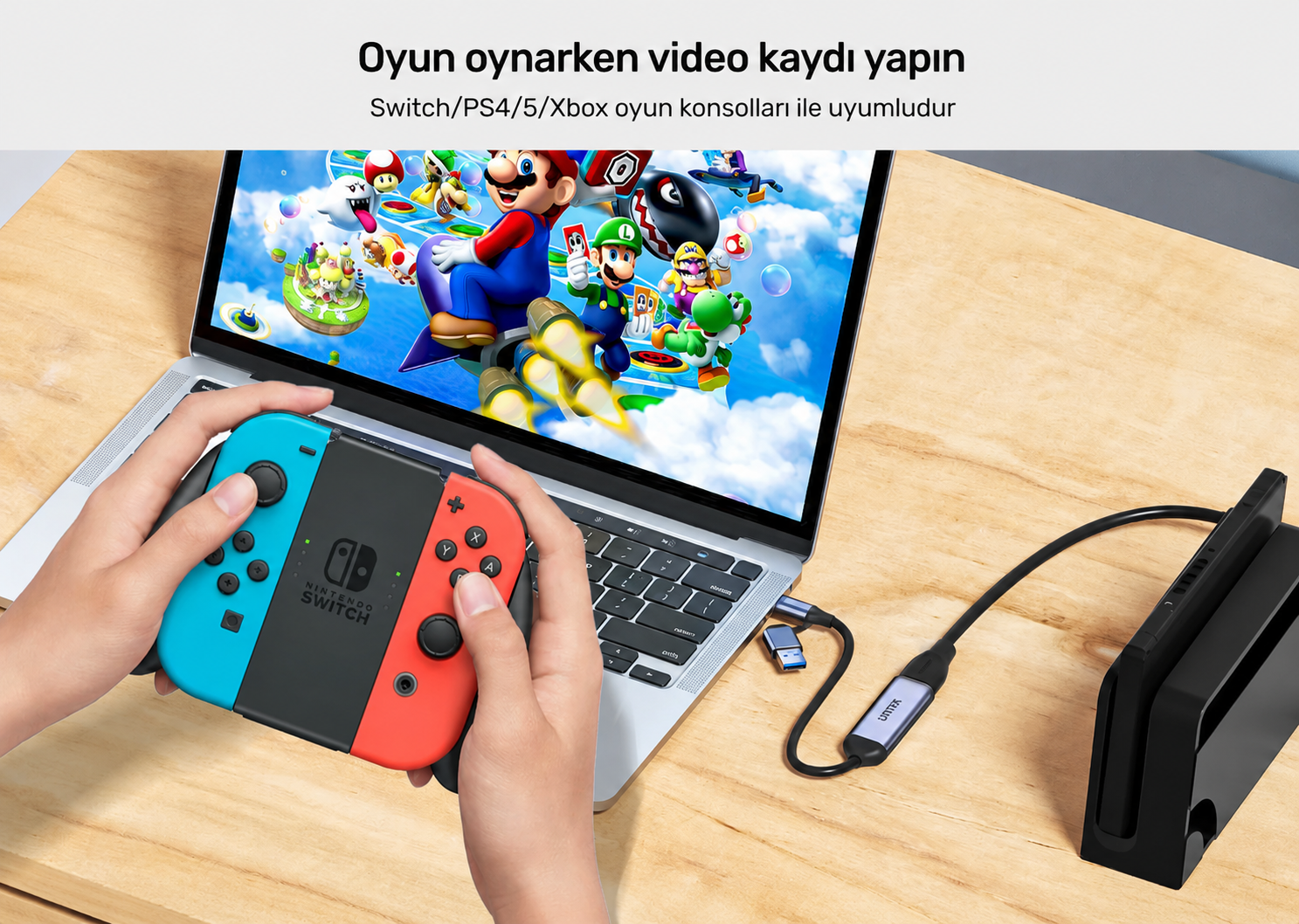 Unitek 4K Video Capture Kart HDMI To USB-C/A V1167A