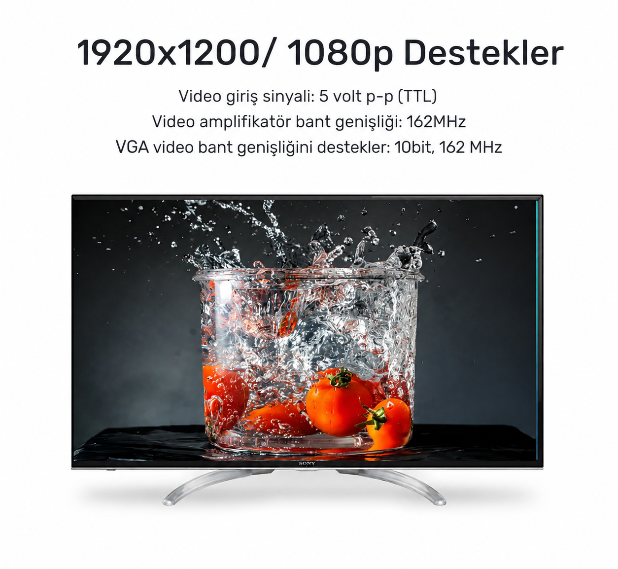 Unitek HDMI to VGA/3.5MM Ses Destekli Siyah Dönüştürücü Kablo Y-6333