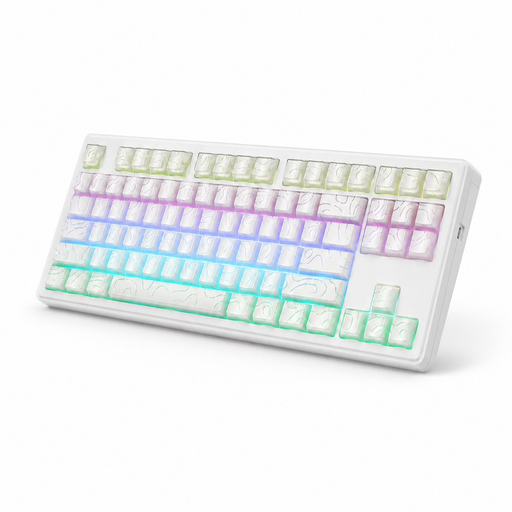 YUNZII YZ87 Mekanik Klavye White Line