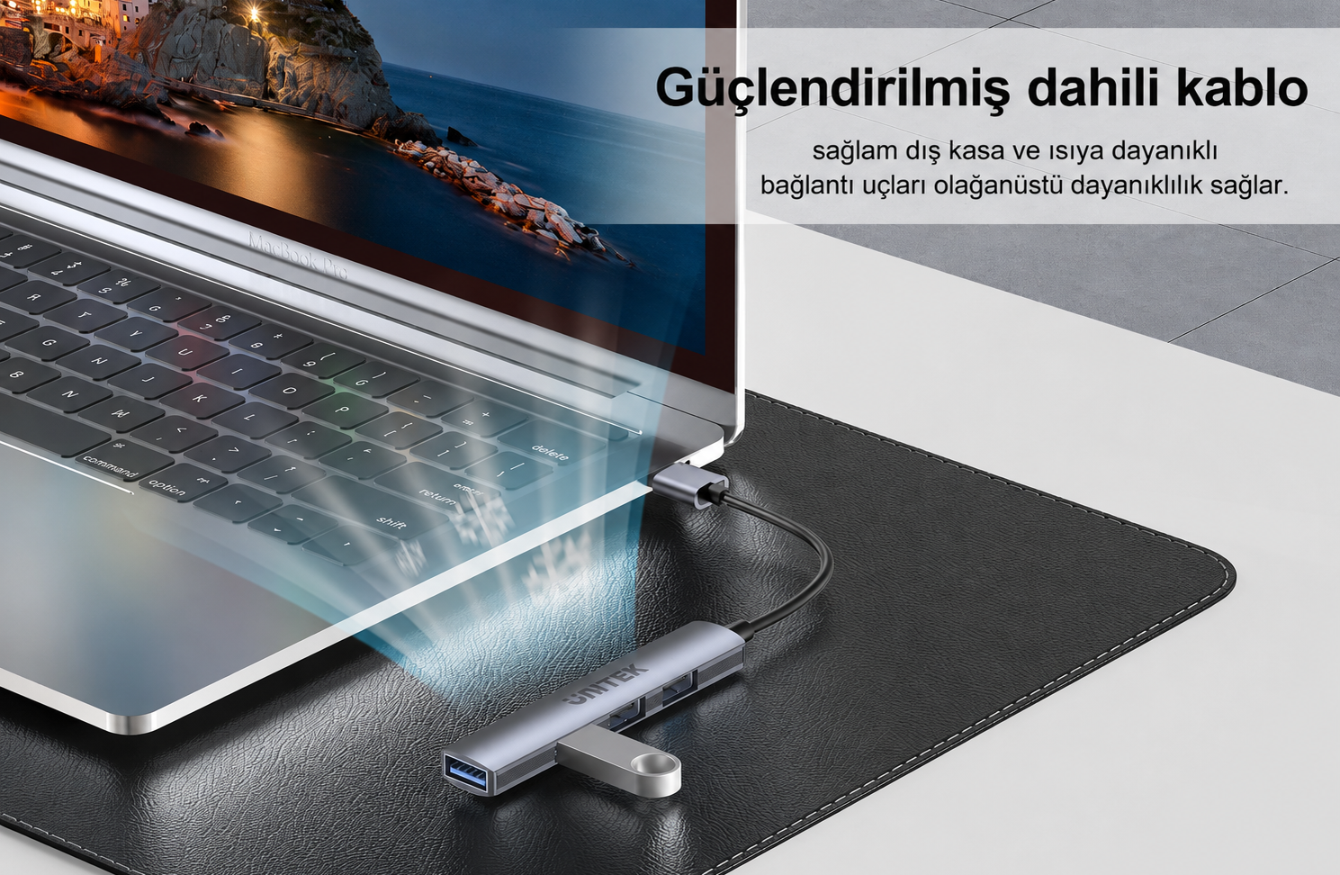 Unitek Type-A to 1 USB 3.0 - 3 USB 2.0 Port USB Dönüştürücü (H1208A)