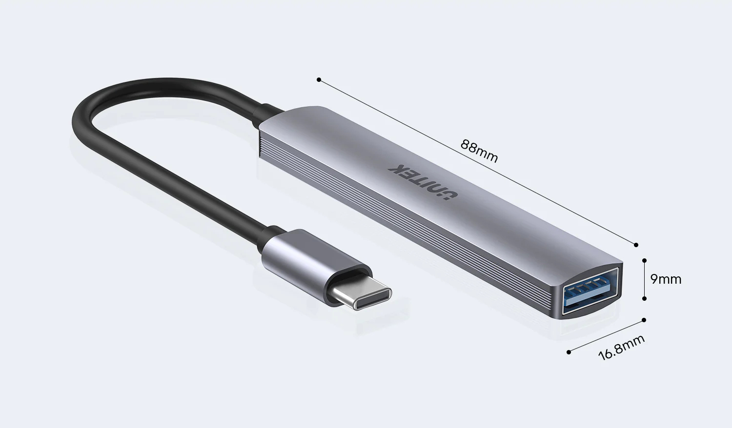 Unitek Type-C to 4 Port 1XUSB 3.0 - 3XUSB 2.0 Çoklayıcı (H1208B)