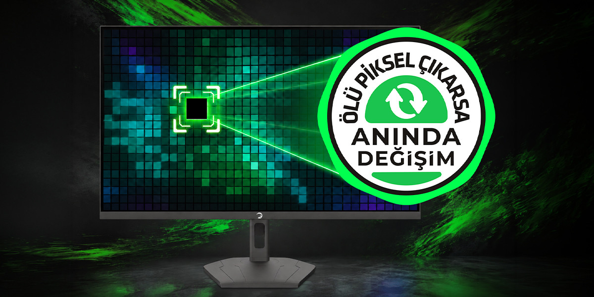 GamePower Lunis L20 24″ 240Hz 0.5Ms VA FHD RGB Pivot Gaming Monitör (Ölü Pikselde Anında Değişim)