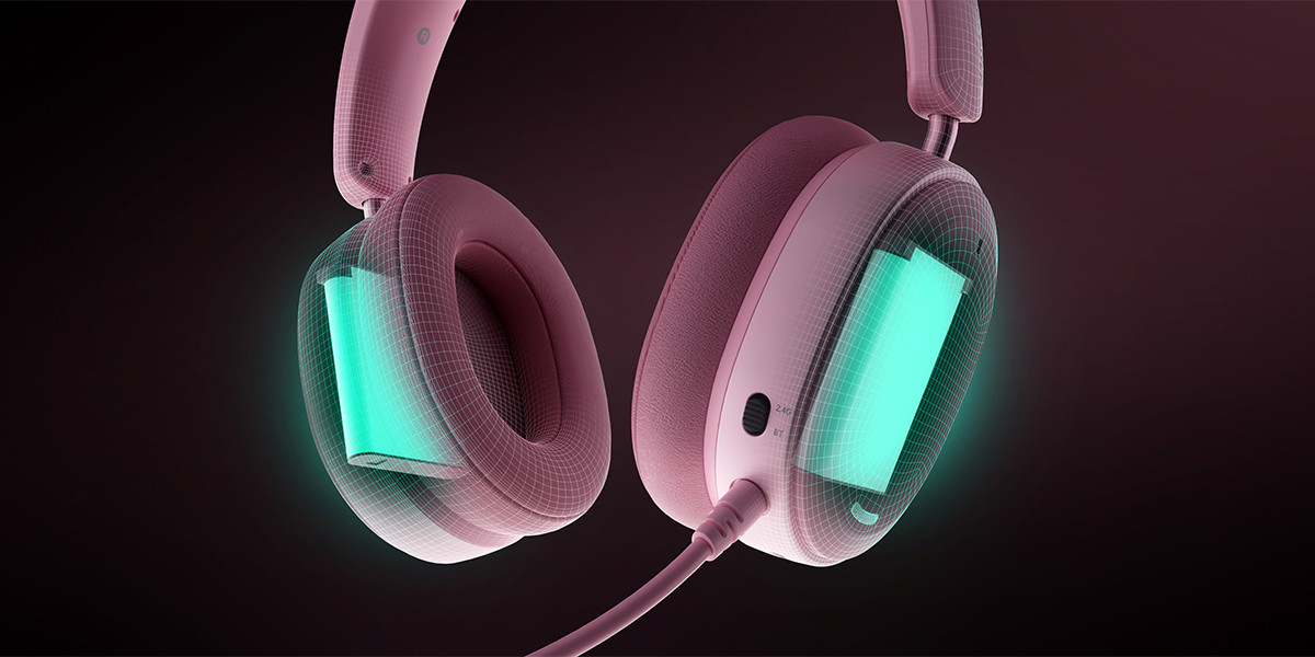 GamePower Ultima Wireless 7.1 Surround 2000 mAh Pembe Gaming (Oyuncu) Kulaklık