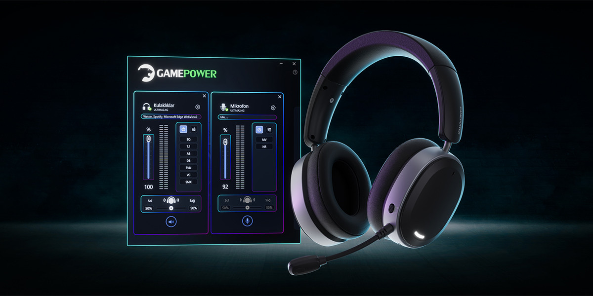 GamePower Ultima Wireless 7.1 Surround 2000 mAh Pembe Gaming (Oyuncu) Kulaklık