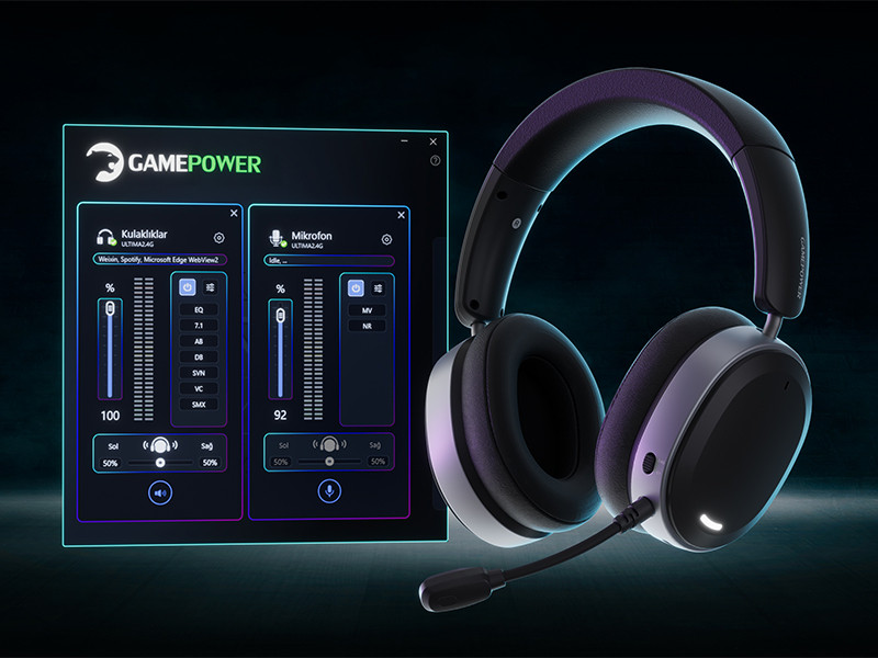 GamePower Ultima Wireless 7.1 Surround 2000 mAh Pembe Gaming (Oyuncu) Kulaklık