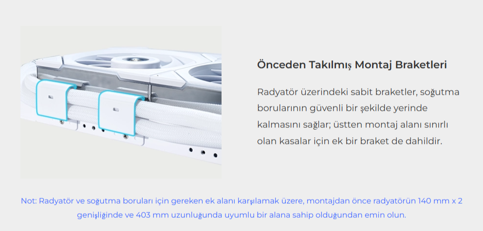 Lian Li Hydro-Shift LCD 360S Beyaz Performance Fan İşlemci Sıvı Soğutma (G89.GHSLCD36SW.00)