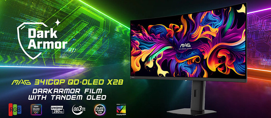 MSI MAG 341CQP QD-OLED X28 34″ 280Hz 0.03ms UWQHD Adaptive Sync Kavisli Pivot Gaming Monitör