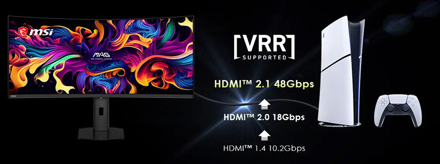 MSI MAG 341CQP QD-OLED X28 34″ 280Hz 0.03ms UWQHD Adaptive Sync Kavisli Pivot Gaming Monitör