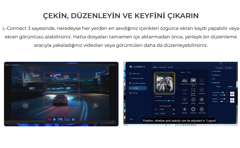 Lian Li Galahad II LCD 280mm Beyaz İşlemci Sıvı Soğutucu (GA2ALCD28TLW)