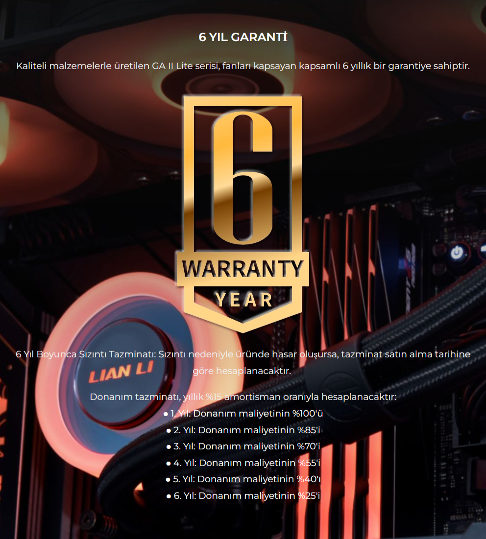 Lian Li Galahad II Lite Performance 240mm Siyah ARGB İşlemci Sıvı Soğutucu