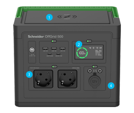Schneider PPS330-GR 330 230V Taşınabilir Güç İstasyonu