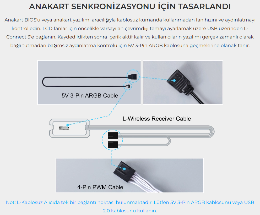 Lian Li UNI FAN SL INF LCD FLEX 3x120mm Beyaz Kasa Fanı