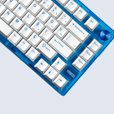 Wraith W75 V2 Klavye Phantom White İngilizce (Manyetik Switch / HE)