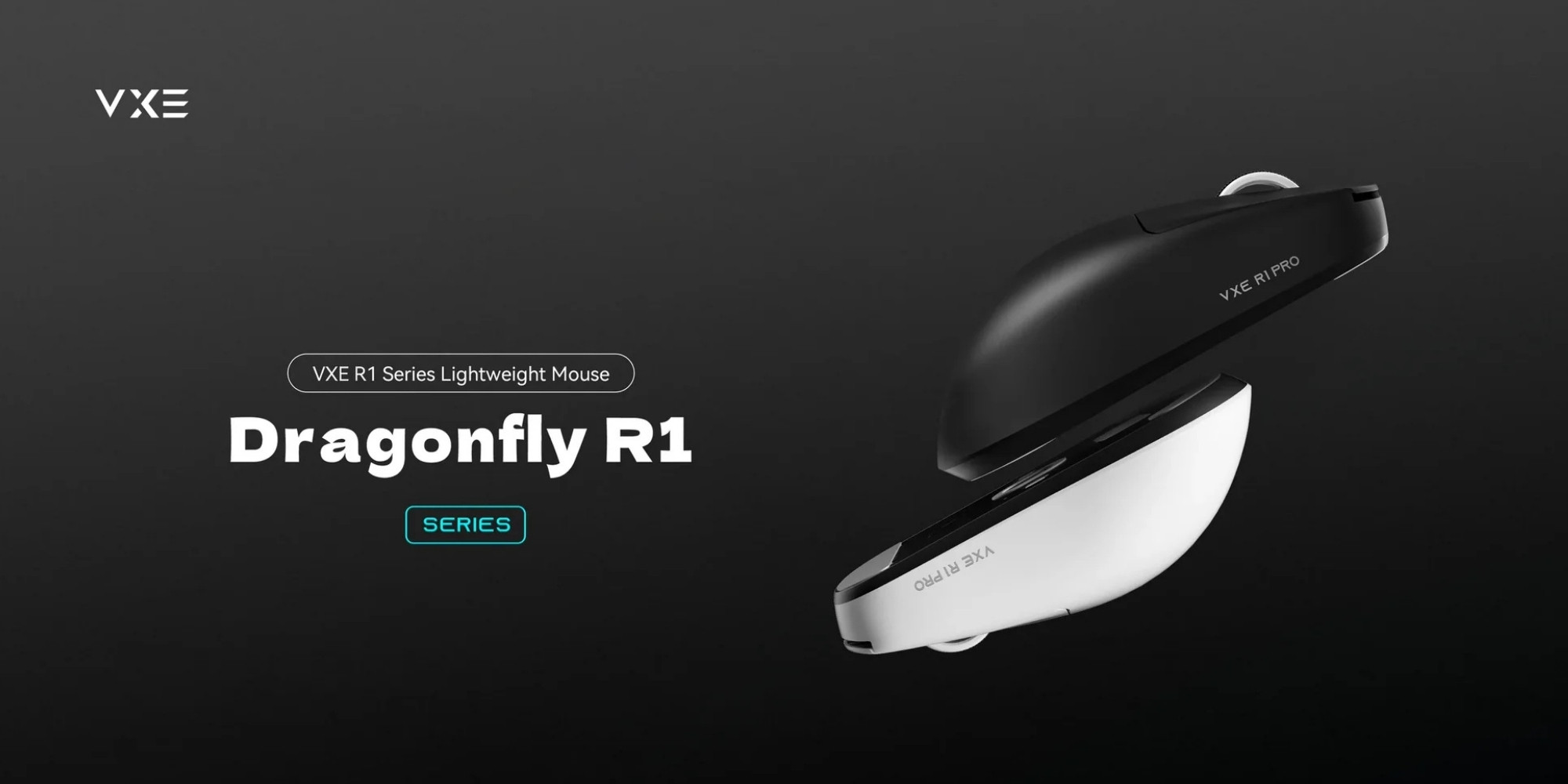 VXE Dragonfly R1 SE+ Wireless Siyah Mouse