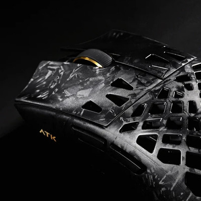 ATK Blazing Sky Ghost Karbon Fiber Wireless Ultimate Kırmızı Mouse