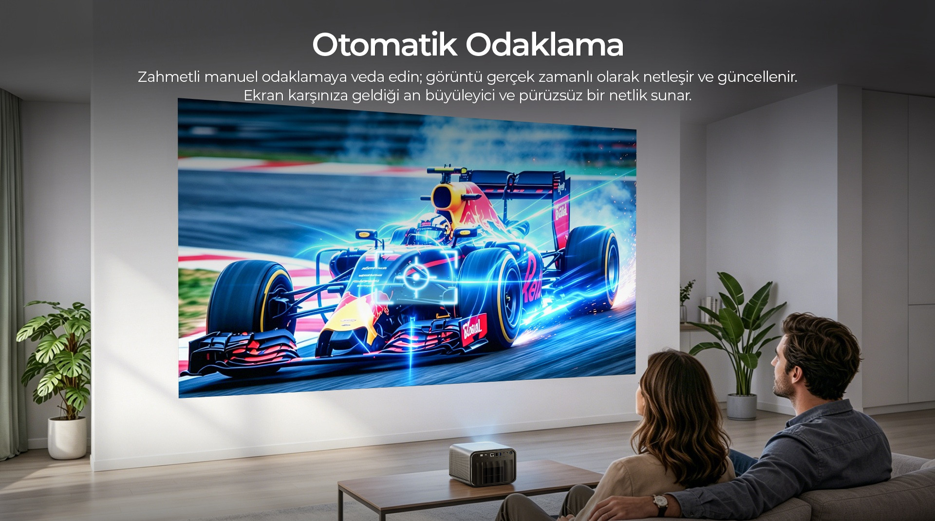 Havit PJ810 Plus DLP Akıllı Projeksiyon Ev Sinema Sistemi (4K Destekli - 20W Sinematik Ses - Google TV)