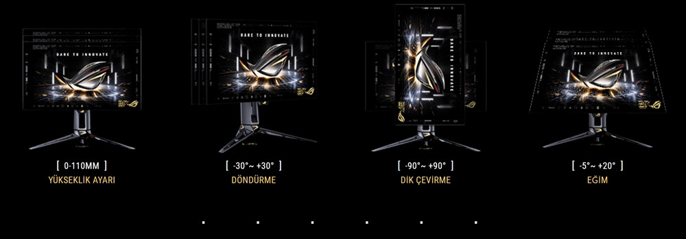 ASUS ROG Swift OLED PG27AQWP-G EDITION 20. Yıl 26.5″ 720 HD – 540Hz 2K QHD Dual-Mode 0.02ms Adaptive Sync Tandem WOLED Pivot Gaming Monitör