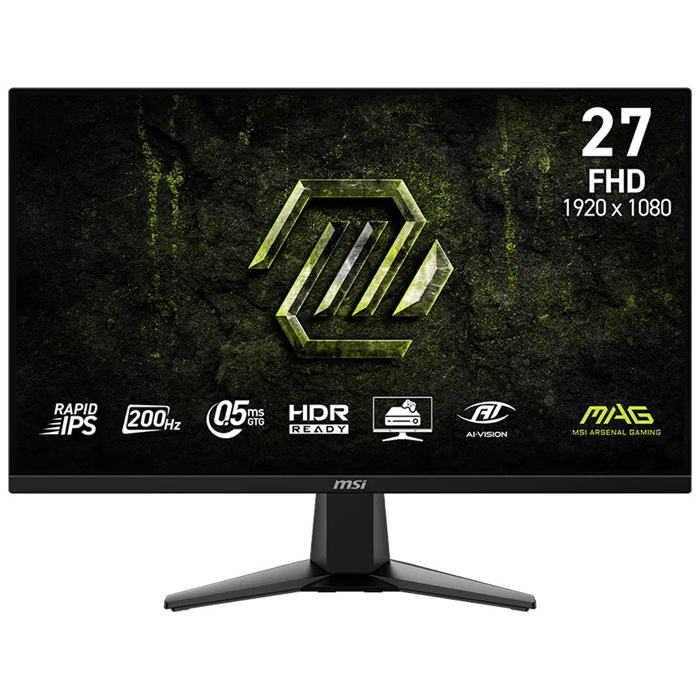MSI MAG 275F E20 27″ 200Hz 0.5ms AdaptiveSync HDR Ready FHD Rapid IPS Gaming Monitör