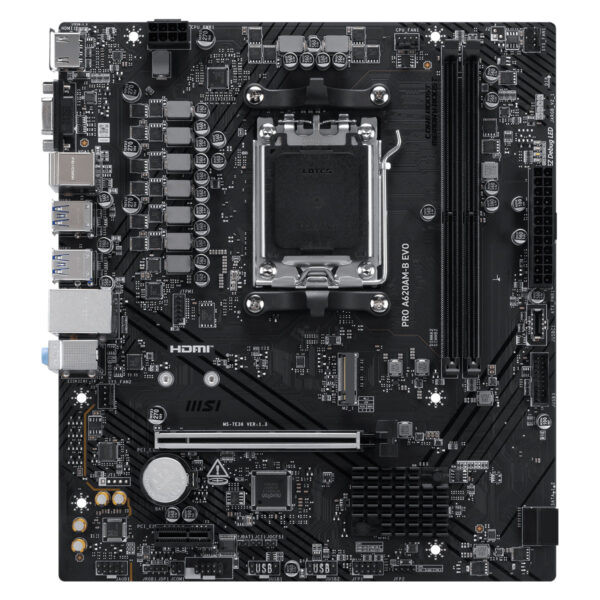 MSI PRO A620AM-G EVO WIFI 7200MHz(OC) DDR5 Soket AM5 M.2 HDMI DP mATX  Gaming Anakart