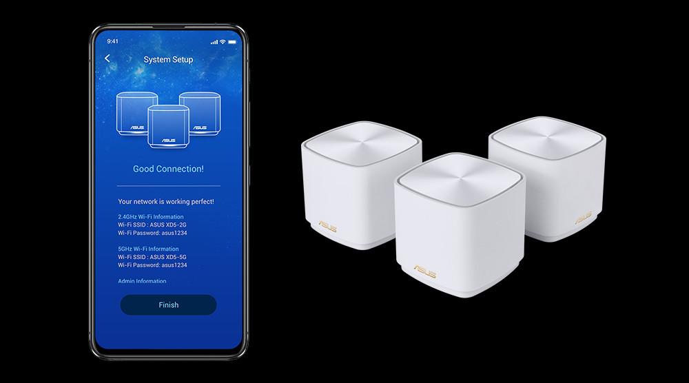 ASUS ZenWiFi XD5 Dual Band Wi-Fi 6 Mesh Sistemi (Beyaz Üçlü Paket)