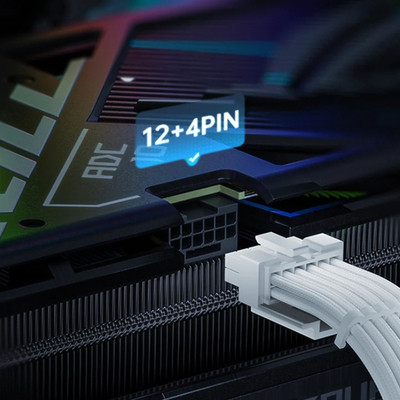 AsiaHorse 12VHPWR PCIE5.0 PSU Cable Siyah
