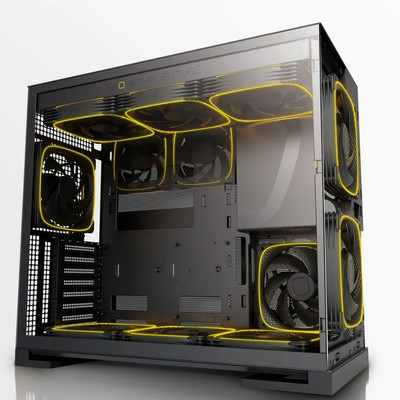 Geometric Future Model 5 Vent 5x140mm ARGB E-ATX Fan Beyaz Pembe Gaming (Oyuncu) Kasa