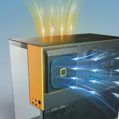 Geometric Future Model 5 Vent E-ATX Beyaz Pembe Gaming Kasa