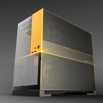 Geometric Future Model 5 Vent E-ATX Beyaz Pembe Gaming Kasa