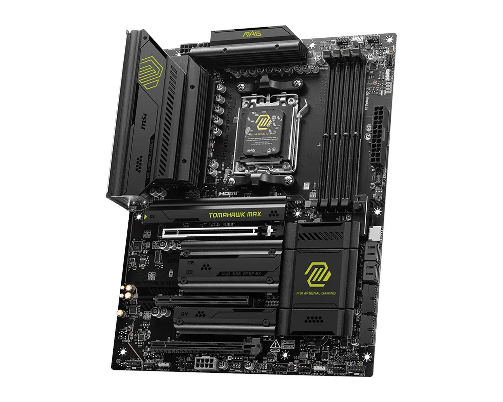 MSI MAG B850 TOMAHAWK WIFI AM5 DDR5 8200(OC)MHz ATX Gaming Anakart