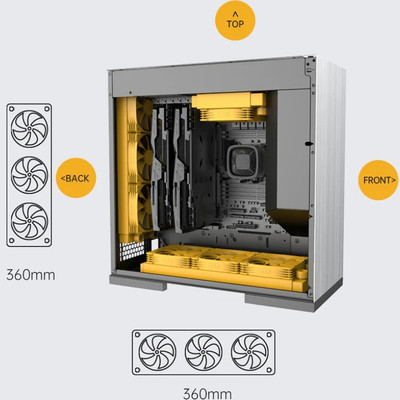 Geometric Future Model 8 Lohan E-ATX Beyaz Gaming (Oyuncu) Kasa