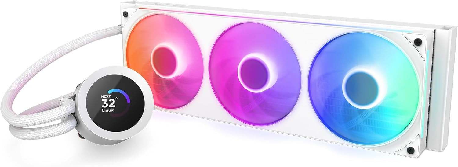 NZXT Kraken Plus 360 RGB RL-KR360-W2 Beyaz İşlemci Sıvı Soğutucu