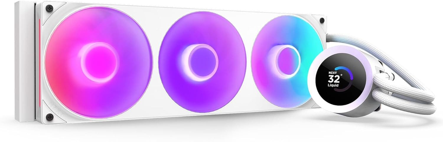 NZXT Kraken Plus 360 RGB RL-KR360-W2 Beyaz İşlemci Sıvı Soğutucu