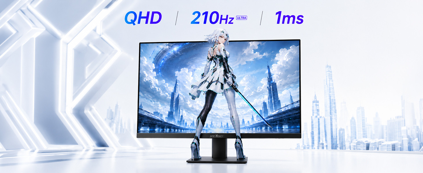 James Donkey Ravel Q70 27″ 210Hz 1Ms GTG Fast IPS QHD 2K Pivot Gaming Monitör (Ölü Pikselde Anında Değişim)