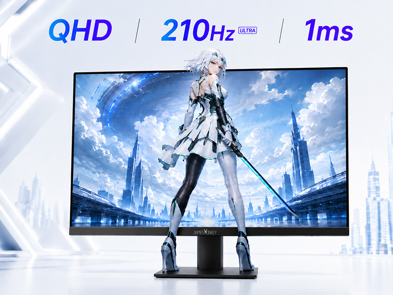 James Donkey Ravel Q70 27″ 210Hz 1Ms GTG Fast IPS QHD 2K Pivot Gaming Monitör (Ölü Pikselde Anında Değişim)