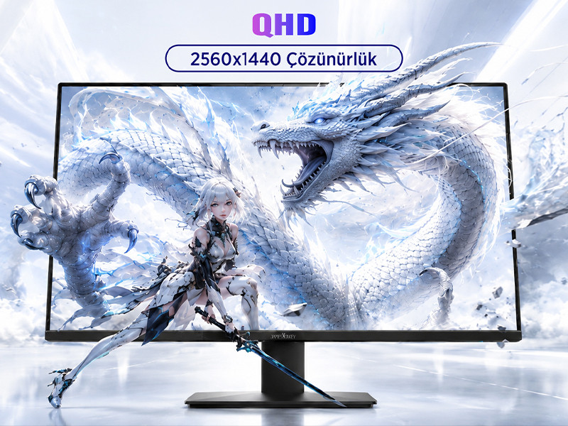 James Donkey Ravel Q70 27″ 210Hz 1Ms GTG Fast IPS QHD 2K Pivot Gaming Monitör (Ölü Pikselde Anında Değişim)