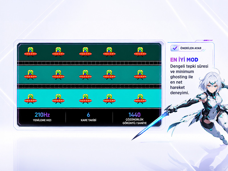 James Donkey Ravel Q70 27″ 210Hz 1Ms GTG Fast IPS QHD 2K Pivot Gaming Monitör (Ölü Pikselde Anında Değişim)
