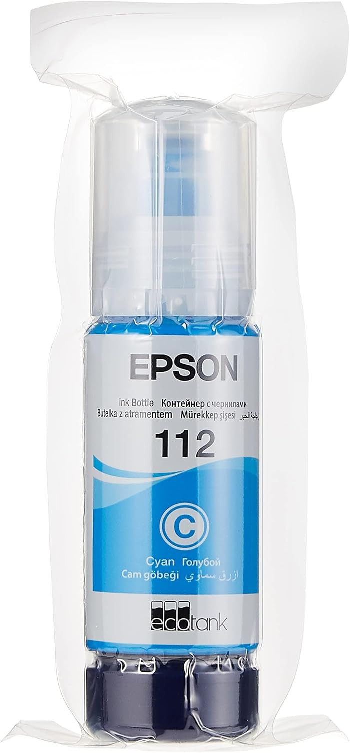 Epson 112 EcoTank Pigment Mavi Şişe Mürekkep Kartuşu - C13T06C24A