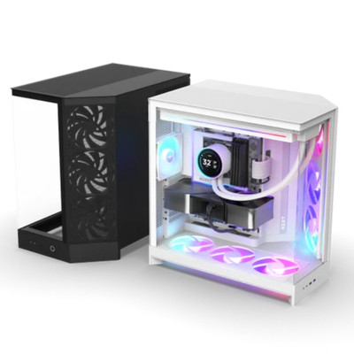 NZXT H Series H9 Flow RGB+ CM-H92FB-P1 Siyah ATX Mid Tower Gaming Kasa