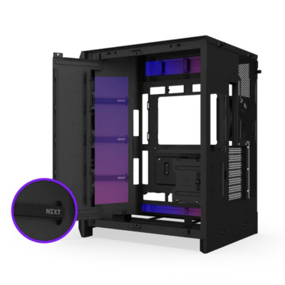 NZXT H Series H9 Flow RGB+ CM-H92FB-P1 Siyah ATX Mid Tower Gaming Kasa