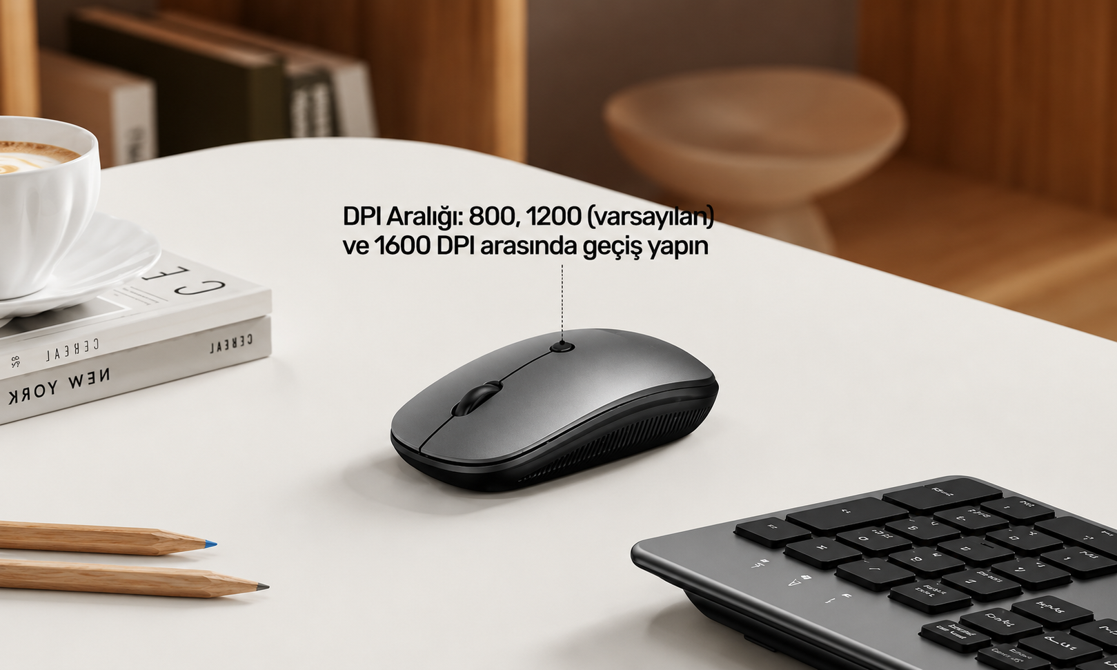 SlimDuo 2.4GHz Kablosuz Klavye Mouse Seti