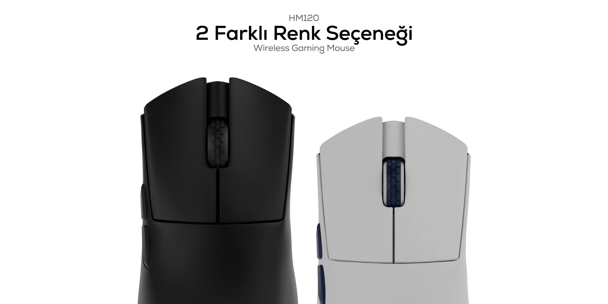 Hawk Gaming HM120 1K Hz 12500 DPI Tri-Mode Kablosuz/Bluetooth Siyah Gaming Mouse