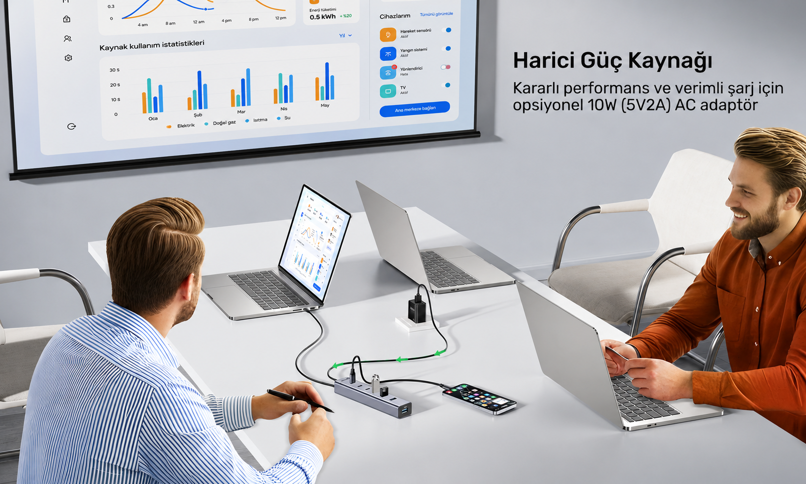 Unitek uHUB S7+ 7`si 1 arada USB-C Hub 